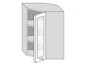 19.60.3у Шкаф настенный (h=913) угловой на 600мм со стекл. дверцей в Ялуторовске - yalutorovsk.магазин96.com | фото