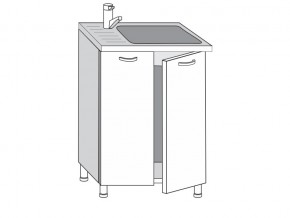 2.60.2мн Шкаф-стол на 600мм под накладную мойку с 2-мя дверцами в Ялуторовске - yalutorovsk.магазин96.com | фото