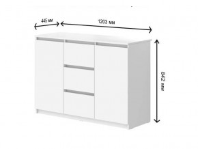 Комод с 3-мя ящиками и дверками СГ Модерн в Ялуторовске - yalutorovsk.магазин96.com | фото