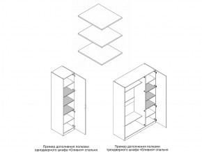 Комплект полок шкафа 1 дверного или 3 дверного в Ялуторовске - yalutorovsk.магазин96.com | фото